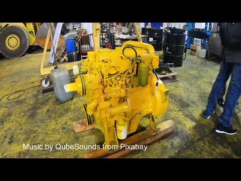 Видео: Запуск после кап. ремонта ДВС САТ 4.4 (3054)/Perkins 1104