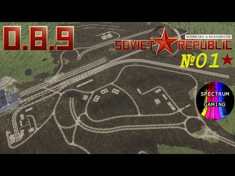 Видео: Гайд-прохождение Soviet Republic 0.8.9. #01. Планируем приграничный город ч.1. 3440x1440 (21:9).