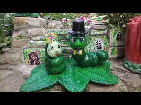 Видео: Гусеничка Артурчик  из цемента