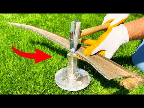 Видео: Техника заточки кос как бритва за 5 минут!