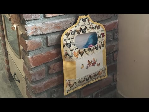 Видео: Прикладное оформление вышивки: МК по пошиву прищепницы аля пакетницы