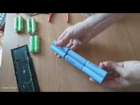 Видео: Аккумулятор ноутбука ремонт замена элементов 18650