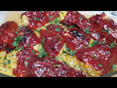 Видео: Постни пълнени чушки с ориз!Peppers with rice!