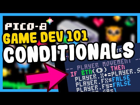 Видео: Pico-8 Game Dev 101: Операторы if и условные операторы — Концепции разработки игр для начинающих