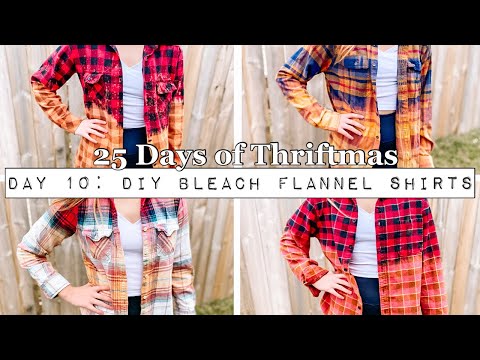 Видео: Сделай сам на перепродажу — День 10: Как отбелить пропитанные фланелевые рубашки — 4 руб. Рубашки...