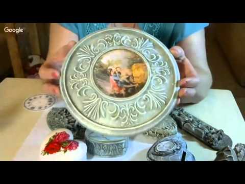 Видео: Имитация камня. Часы. Галина Вакула. 10 февраля 2016г