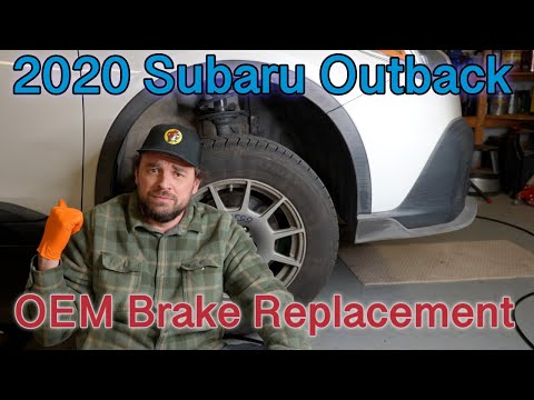 Видео: 🚗 Subaru Outback Limited 2020 года | Обновление тормозов! Замена тормозных дисков и обновление то...