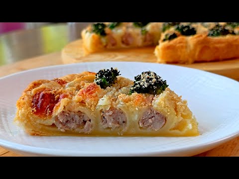 Видео: Солена торта 👌 с бутер тесто