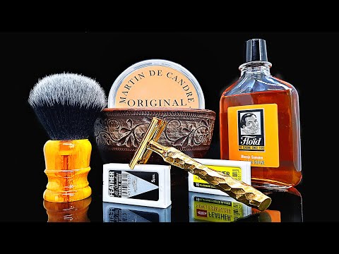 Видео: Бритьё! Gillette Tech, Floid Suave, DSCOSMETIC 26 мм, Feather, MARTIN DE CANDRE