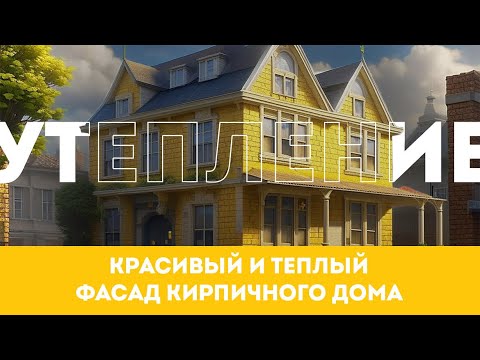 Видео: Фасад кирпичного дома утепляем напылением ППУ. Технопена.