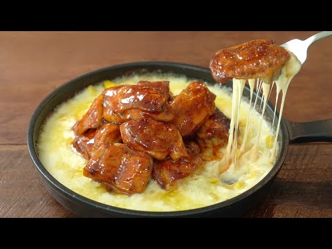 Видео: Курица с сыром и кукурузой барбекю по-корейски :: Приправленная курица по-корейски гриль