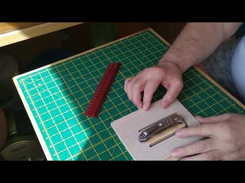 Видео: Формование очень жесткой кожи под фолдер.1 часть.