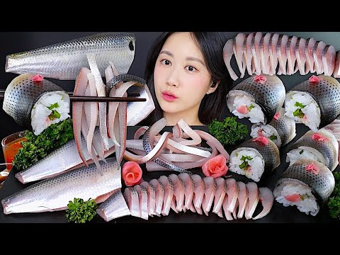 Видео: Сырая Рыба с Костями🐟 Суши и Сашими💕 | eating show | mukbang asmr