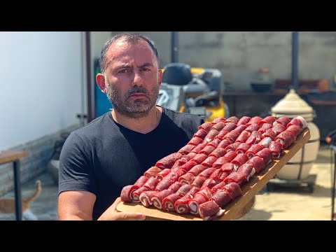 Видео: МЯСНЫЕ РУЛЕТИКИ ИЗ СОЧНОЙ ГОВЯДИНЫ НА ГРИЛЕ.