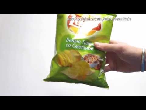 Видео: Чипсы Lays Белые Грибы со Сметаной Обзор