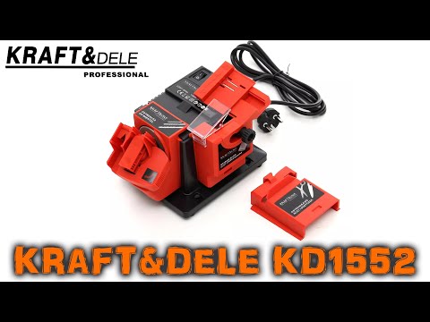 Видео: Тест точильной машинки для стамесок, ножей и сверел Kraft&Dele KD1552 / Sharpening machine KD1552