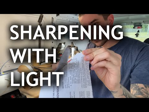 Видео: Использование СВЕТА для заточки ножей
