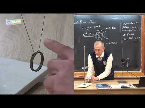 Видео: Урок 182 (осн). Вихревые токи. Задачи на правило Ленца