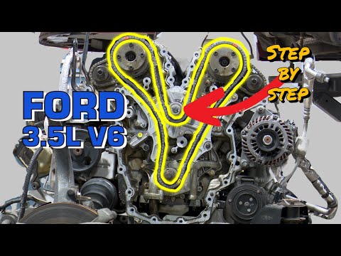 Видео: Как заменить цепь ГРМ и водяной насос Ford 3.5L V6