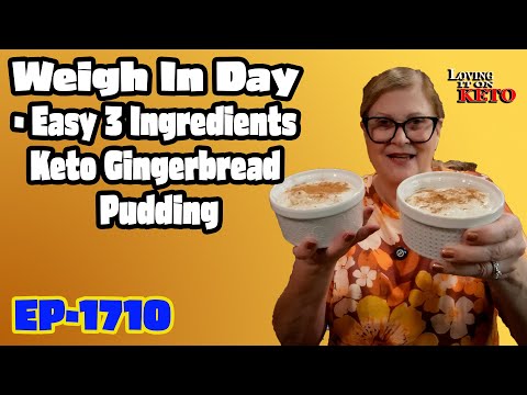 Видео: День взвешивания — простой кето-имбирный пудинг из 3 ингредиентов