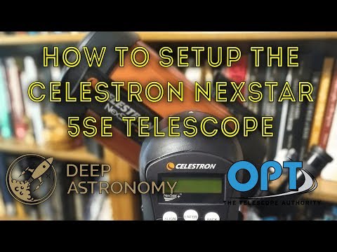 Видео: Настройка телескопа Celestron Nexstar 5SE Goto