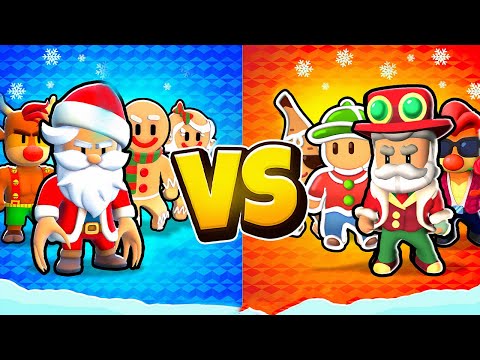 Видео: СТАРЫЕ и НОВЫЕ рождественские облики в Stumble Guys!