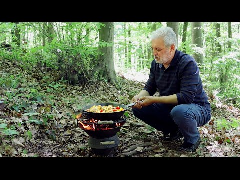 Видео: Пикник в стамбульском лесу | Жареные куриные ножки с овощами