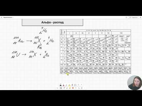 Видео: Радиоактивность | Альфа-распад | Бета-распад | Период полураспада | Ядерные реакции