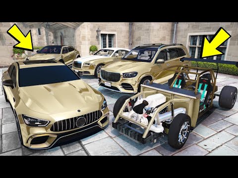 Видео: УГНАЛ КУЧУ ЗОЛОТЫХ ЧИТ ТАЧЕК ЗА 180 СЕКУНД! БИТВА ВОРОВ ГТА 5! ОБЗОР МОДА В GTA 5!