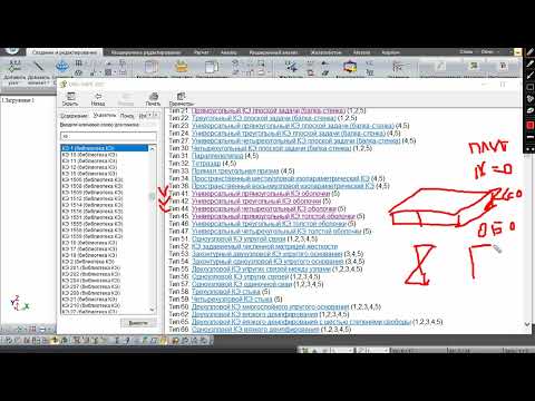 Видео: Библиотека КЭ ПК "Лира-САПР".   Основные типы КЭ