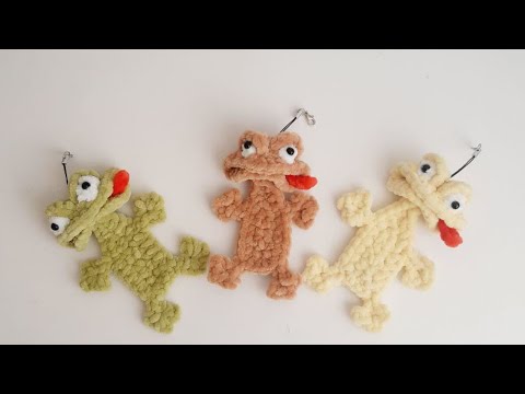 Видео: Смешная лягушка брелок крючком, жаба крючком, брелок крючком