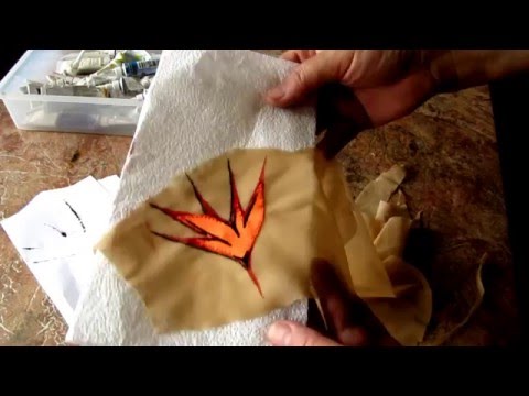 Видео: Пришиваем аппликации -  использование водорастворимого стабилизатора