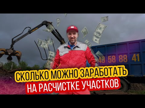 Видео: Расчистка Участка от Деревьев и Кустарников| Реальный доход | Зачем Нужен Ломовоз