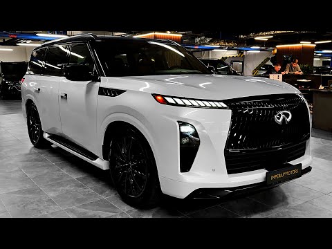 Видео: Infiniti QX80 2025 года — трехрядный ультра-роскошный большой семейный внедорожник!