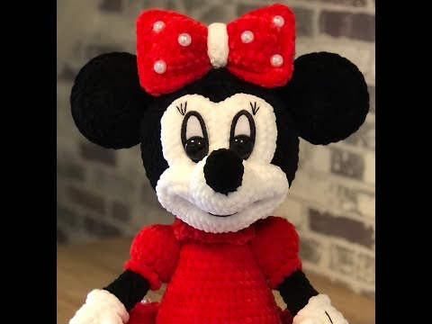 Видео: Мини  Маус  3 часть ( Моя авторская работа)knitted mini mouse, mini ratón tejido, örme mini fare