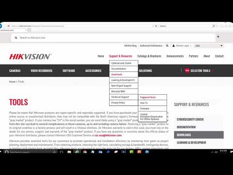 Видео: Как сбросить пароль Hikvision метод SADP