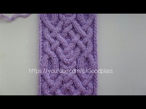 Видео: Ирландский узор" Плетенка с косой".Часть 1 Узор -аран. Вязание спицами.  Knitting(Hobby)