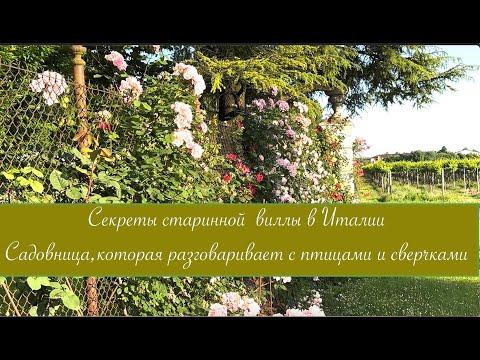 Видео: Секреты старинной виллы в Италии.Садовница,которая разговаривает с птицами и сверчками