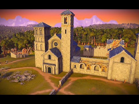 Видео: Foundation 1.0. Монастырь. Большая стройка. Первые горожане. Lordinium ep. 7