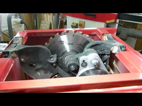 Видео: Круглопильный станок JIB 25102-C. Как натянуть ремень