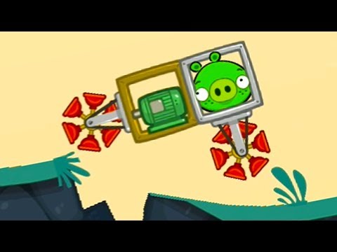 Видео: Bad Piggies #6 Создаем новую машинку для свинок на канале машинки Кида
