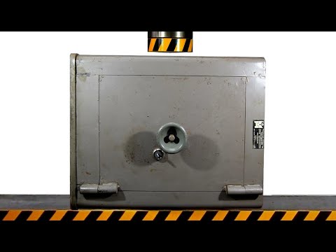 Видео: ГИДРАВЛИЧЕСКИЙ ПРЕСС ПРОТИВ БОЛЬШОГО СОВЕТСКОГО СЕЙФА