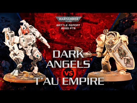Видео: Dark Angels (Вячеслав Меренков) vs T'au (Степан Зотов) // Live! Battle 2000 pts // Warhammer 40000