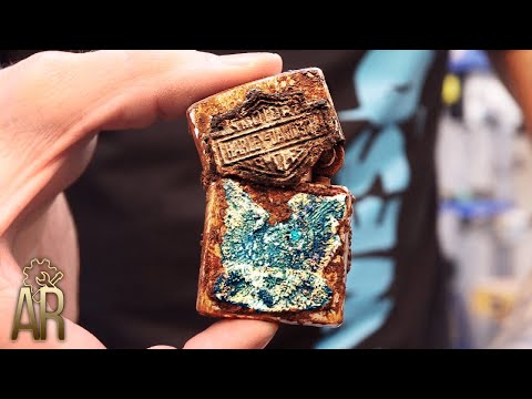 Видео: Восстановление зажигалки Zippo. Издание Harley-Davidson с позолотой