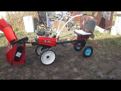 Видео: Задний адаптер к мотоблоку из г....на и палок - думаю финал ! Tractor. Homemade