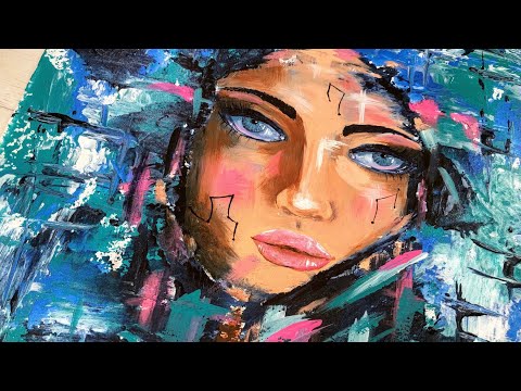 Видео: Посмотрите, что я делаю с акриловой краской