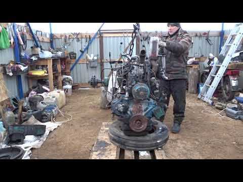 Видео: оценка коленвала и вкладышей трактора ЮМЗ 6\/evaluation of the crankshaft and liners of the YMZ 6