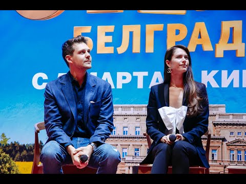 Видео: ОТЕЛЬ БЕЛГРАД Милош Бикович и Диана Пожарская на премьере в Санкт-Петербурге
