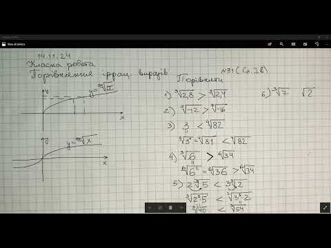 Видео: Алгебра 10. Порівняння ірраціональних виразів