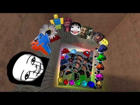 Видео: Семья Некстботов Нико, Некстбот Обунга, Семья Селен, Злой Мунци, Джундейл Прингл в Maze Gmod